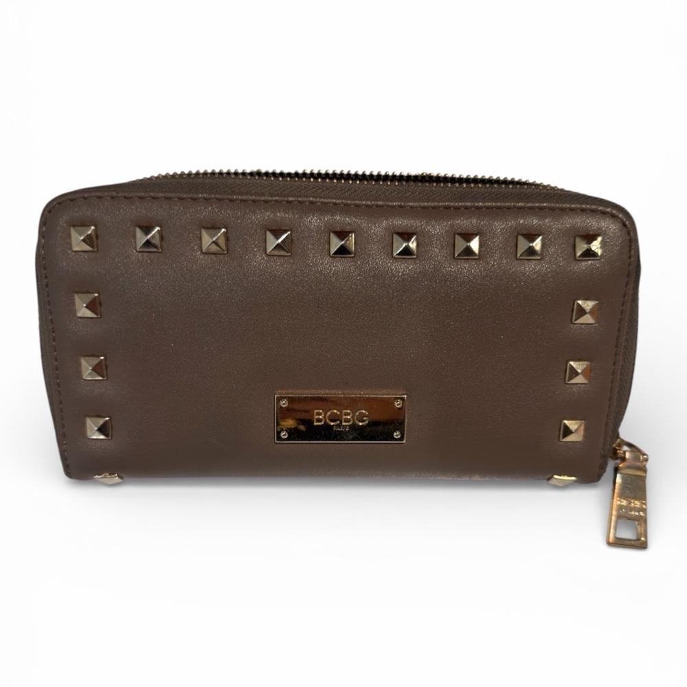BCBG Taupe Studded Wallet
